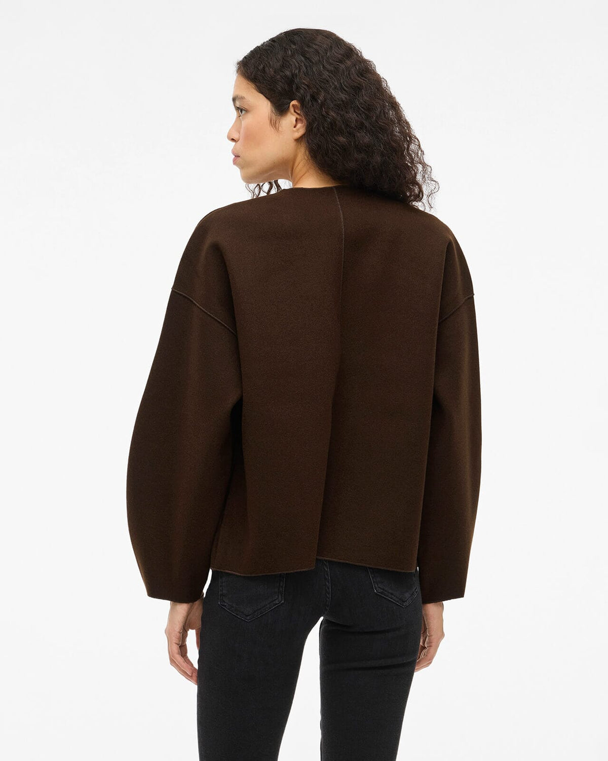 VILA Jakke Juice Loose L/S Jacket - Coffee Bean