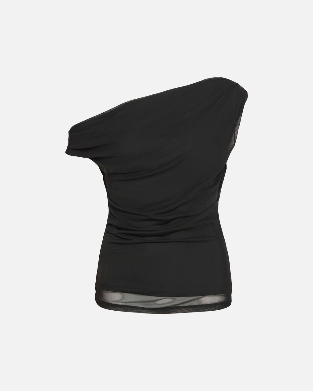 VILA Topp Saya S/L Off Shoulder - Black Beauty