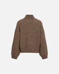 VILA Strikkegenser Essy L/S High-neck - Falcon