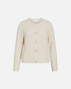 VILA Strikket Cardigan Selina O-neck L/S Knit - Birch