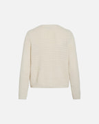 VILA Strikket Cardigan Selina O-neck L/S Knit - Birch