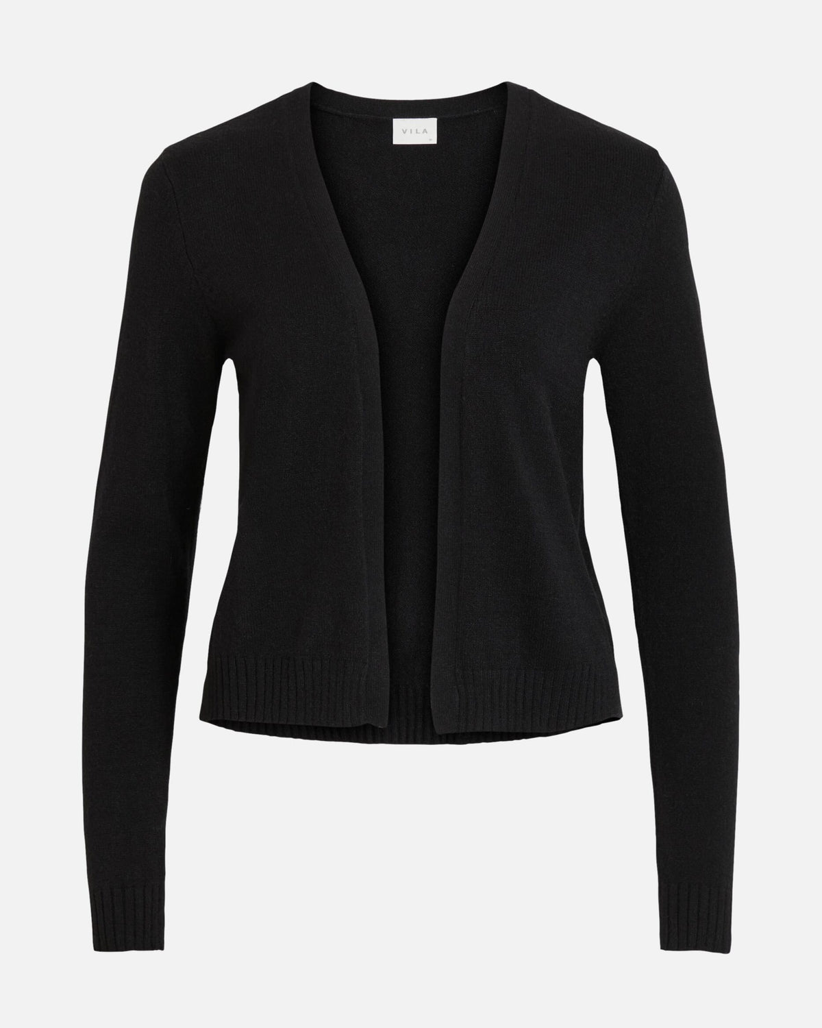 VILA Cardigan Ril Short L/S Knit Cardigan - Black