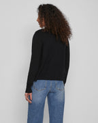 VILA Cardigan Ril Short L/S Knit Cardigan - Black