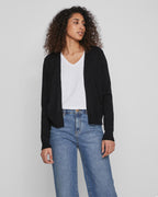 VILA Cardigan Ril Short L/S Knit Cardigan - Black