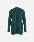VILA Cardigan Ril Open L/S - Ponderosa Melange