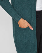 VILA Cardigan Ril Open L/S - Ponderosa Melange