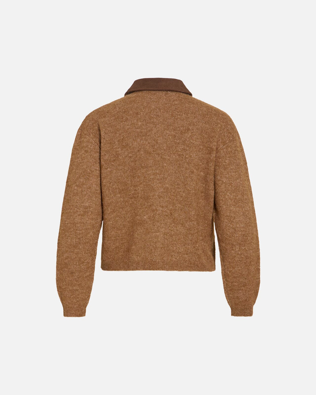 VILA Strikket Cardigan Cipa L/S Collar Knit - Nuthatch Melange