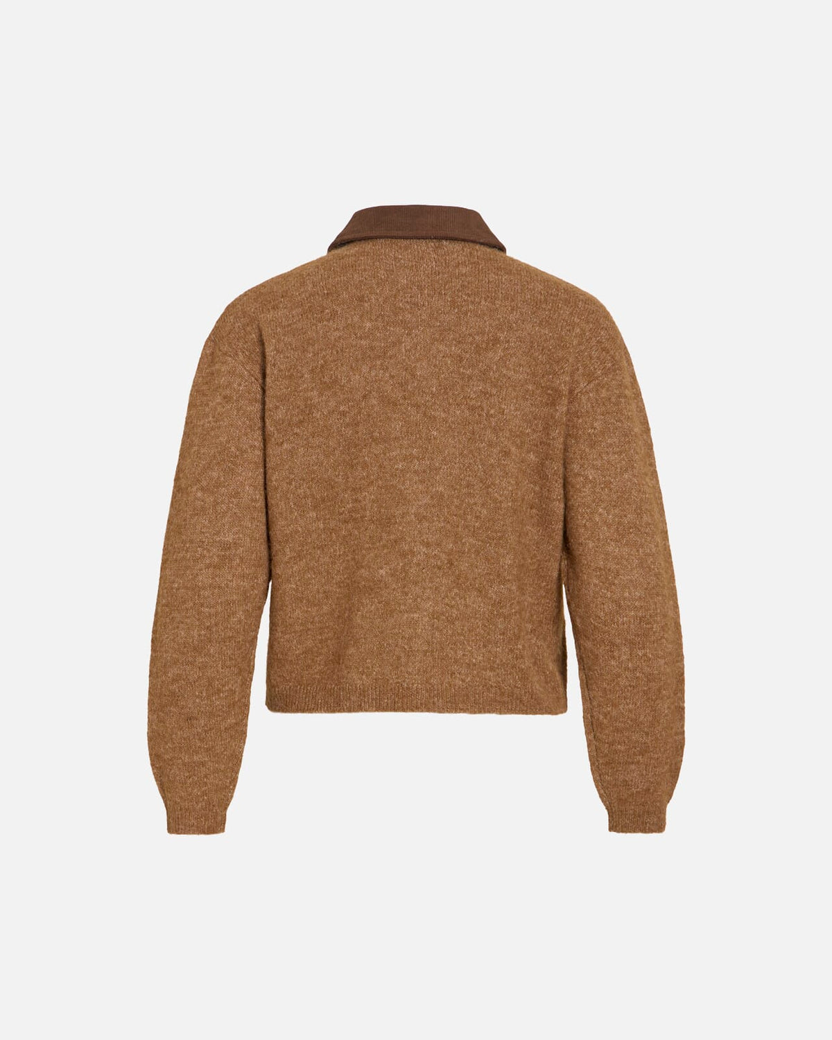 VILA Strikket Cardigan Cipa L/S Collar Knit - Nuthatch Melange