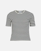 VILA T-skjorte Sola S/S T-shirt - Navy Blazer/ Snow White