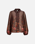 Y.A.S Skjorte Romantica - Chicory Coffee/ Romantica Print