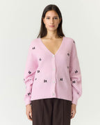 Y.A.S Strikket Cardigan Fleur LS Knit - Nosegay/ Fig flower