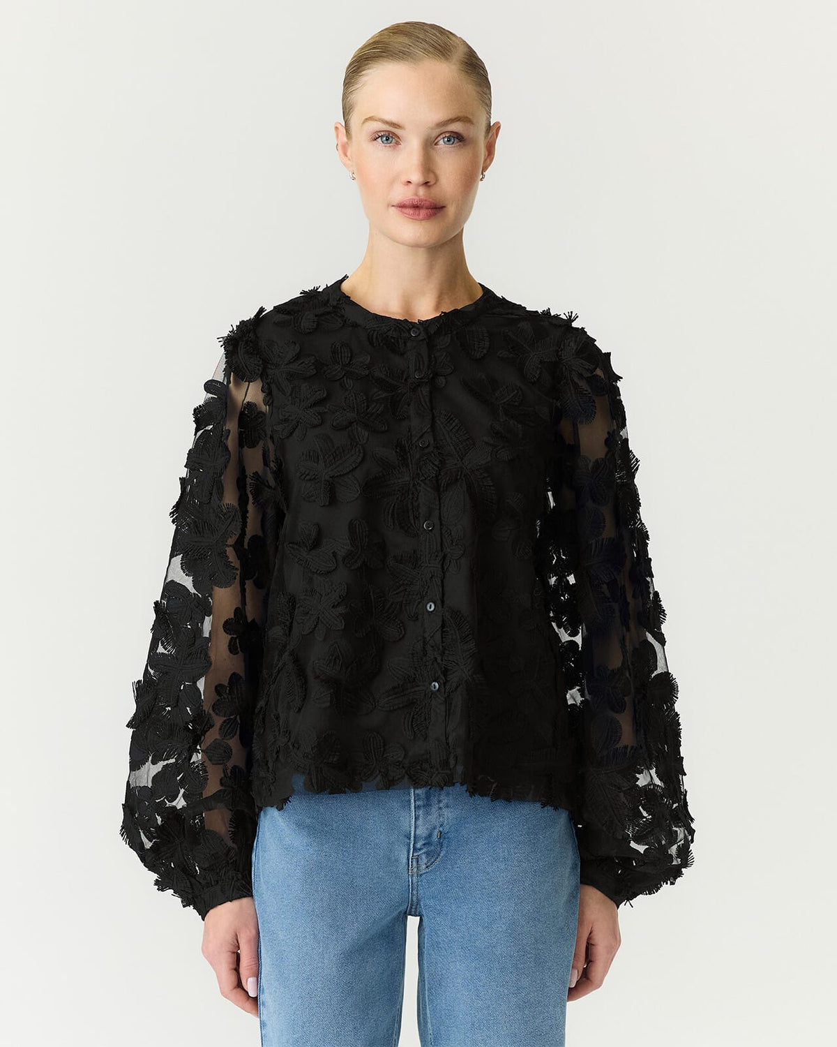Y.A.S Bluse Karly LS Shirt - Black