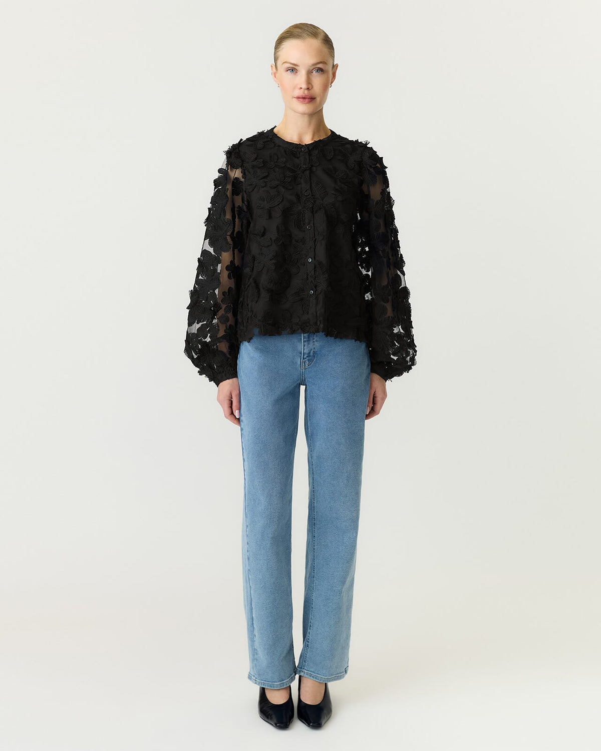 Y.A.S Bluse Karly LS Shirt - Black