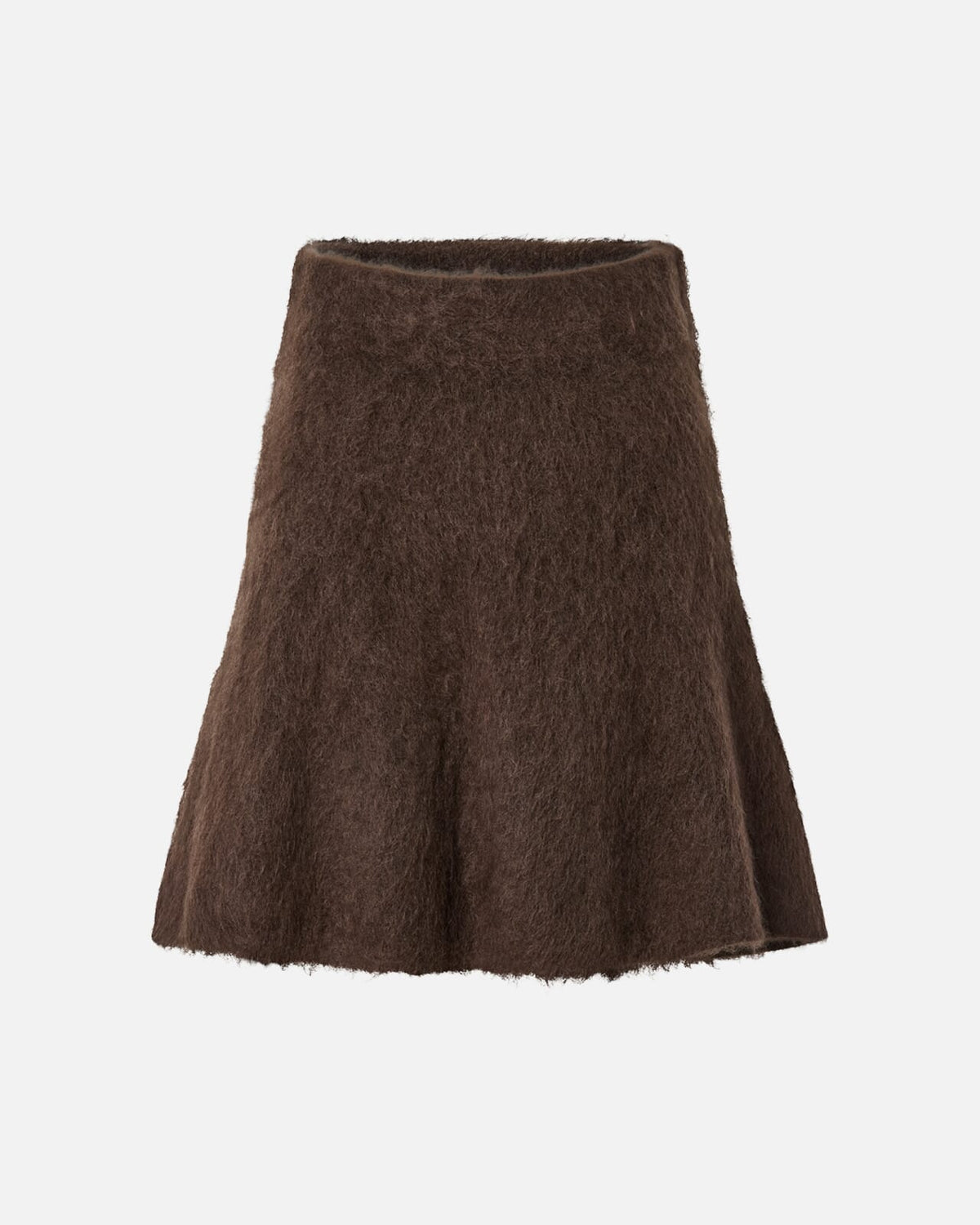 Y.A.S Skjørt Tilde Ullmiks HW Mohair Blend - Molé Melange