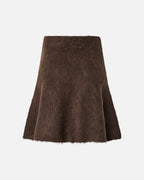 Y.A.S Skjørt Tilde Ullmiks HW Mohair Blend - Molé Melange