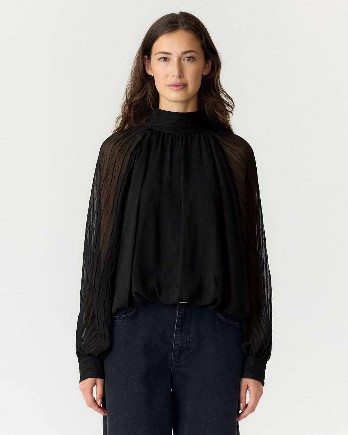 Y.A.S Bluse Solera LS Top - Black