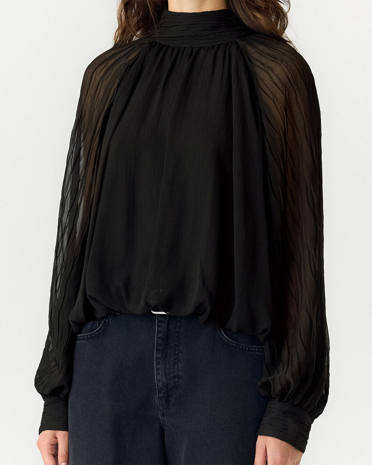 Y.A.S Bluse Solera LS Top - Black