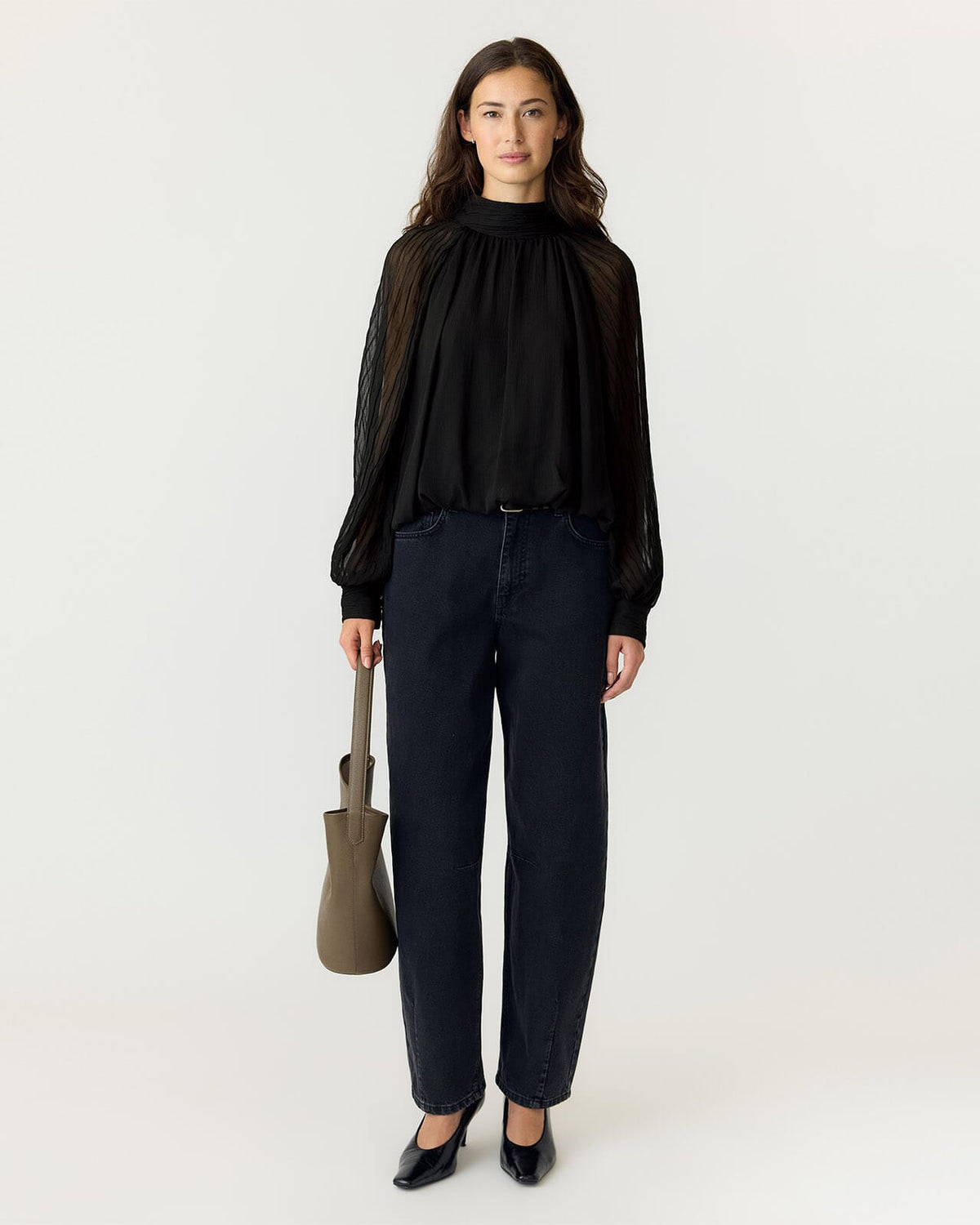Y.A.S Bluse Solera LS Top - Black