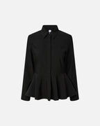 Y.A.S Skjorte Pepa LS Peplum - Black
