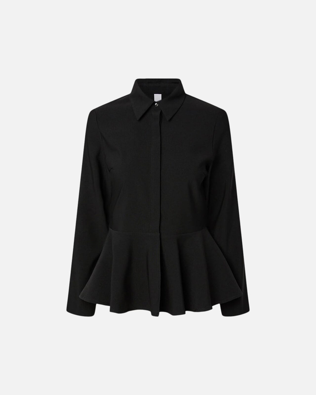 Y.A.S Skjorte Pepa LS Peplum - Black