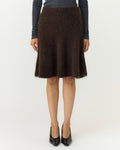 Y.A.S Skjørt Tilde Ullmiks HW Mohair Blend - Molé Melange