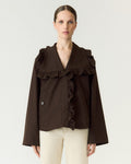 YAS Trenchcoat Elisa Short Trenchcoat - Coffee Bean