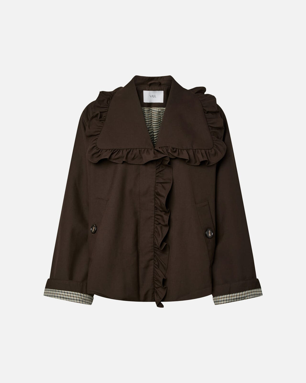 YAS Trenchcoat Elisa Short Trenchcoat - Coffee Bean