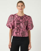 Y.A.S Topp Marie Bow - Renaissance Rose Marie Print