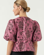 Y.A.S Topp Marie Bow - Renaissance Rose Marie Print