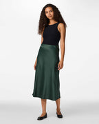 Y.A.S Satengskjørt Pella High Waist Midi - Sycamore