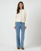 Y.A.S Cardigan Johi LS Wool Knit - Pristine