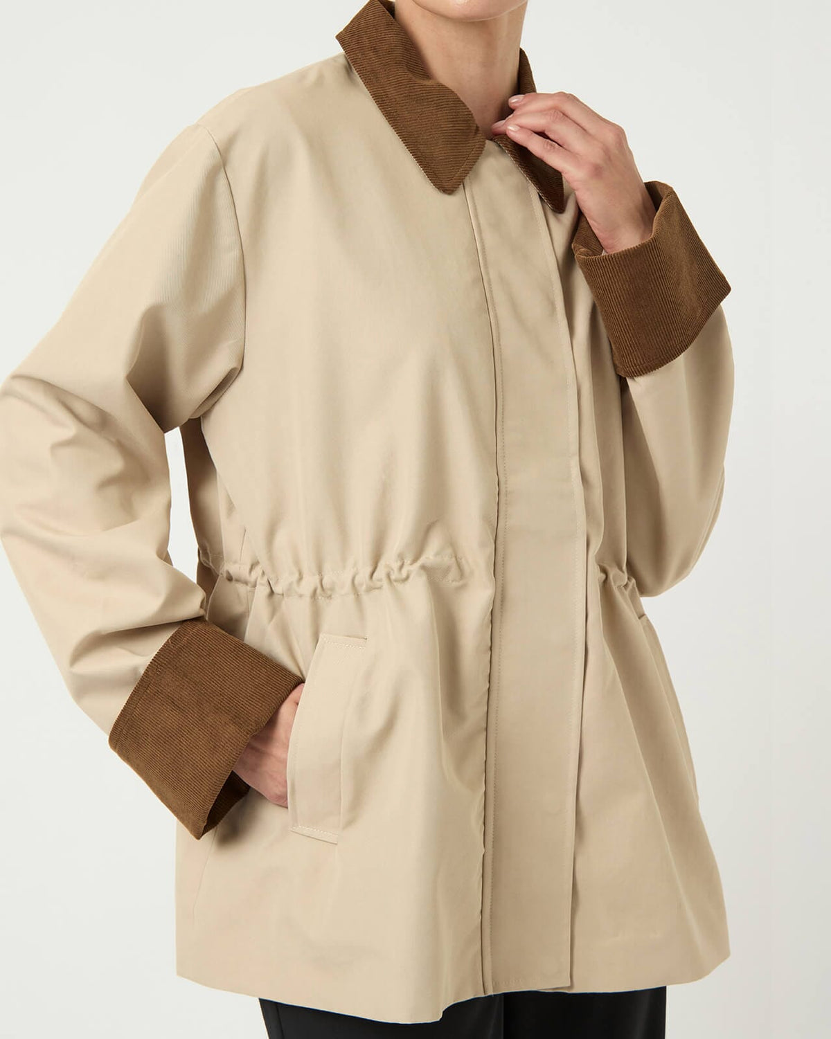 Y.A.S Jakke Anca LS Parka - Oxford Tan