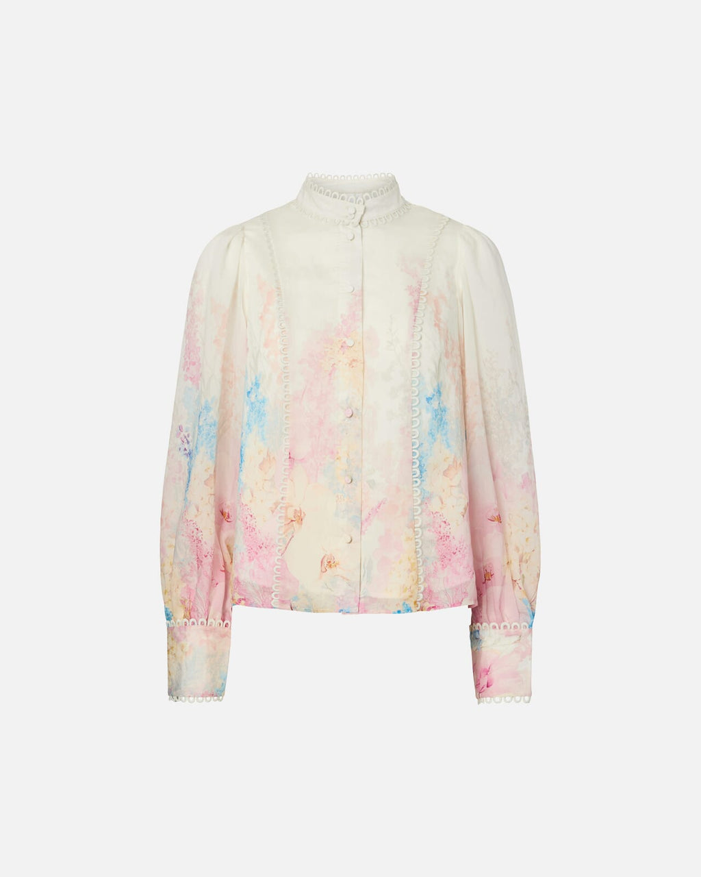 Y.A.S Skjorte Florence LS Shirt Show - Pristine/ Florence AOP
