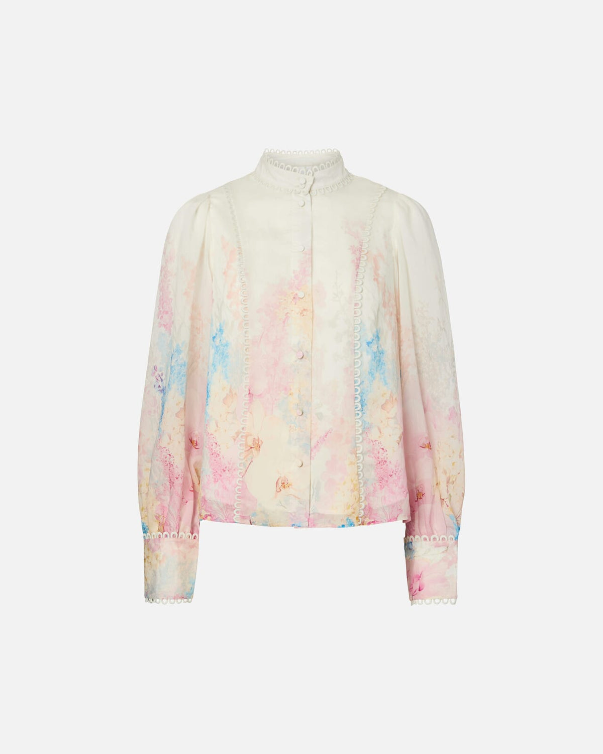 Y.A.S Skjorte Florence LS Shirt Show - Pristine/ Florence AOP