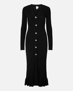 Y.A.S Midikjole Mikla LS Long Knit - Black