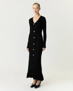 Y.A.S Midikjole Mikla LS Long Knit - Black