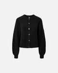 Y.A.S Cardigan Johi LS Ullmiks - Black