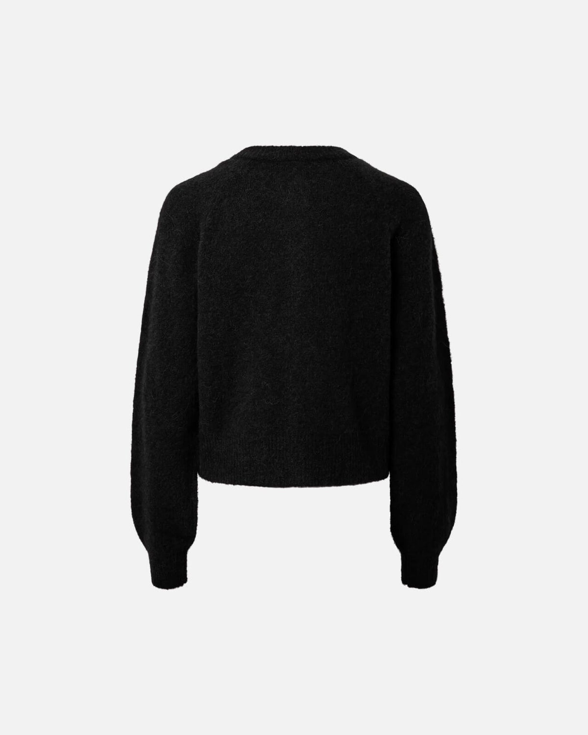 Y.A.S Cardigan Johi LS Ullmiks - Black